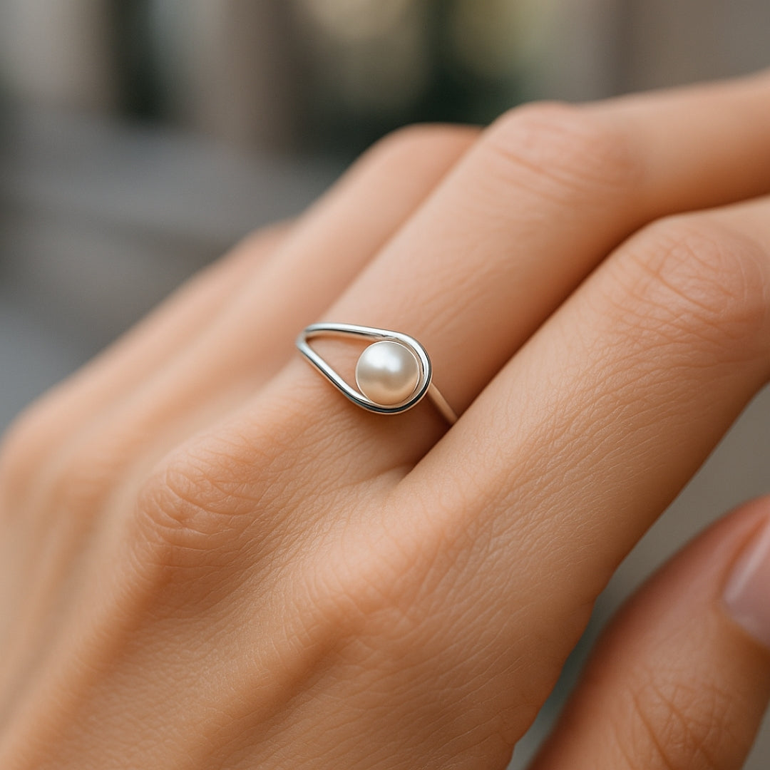 Delicate Artisan Silver Ring
