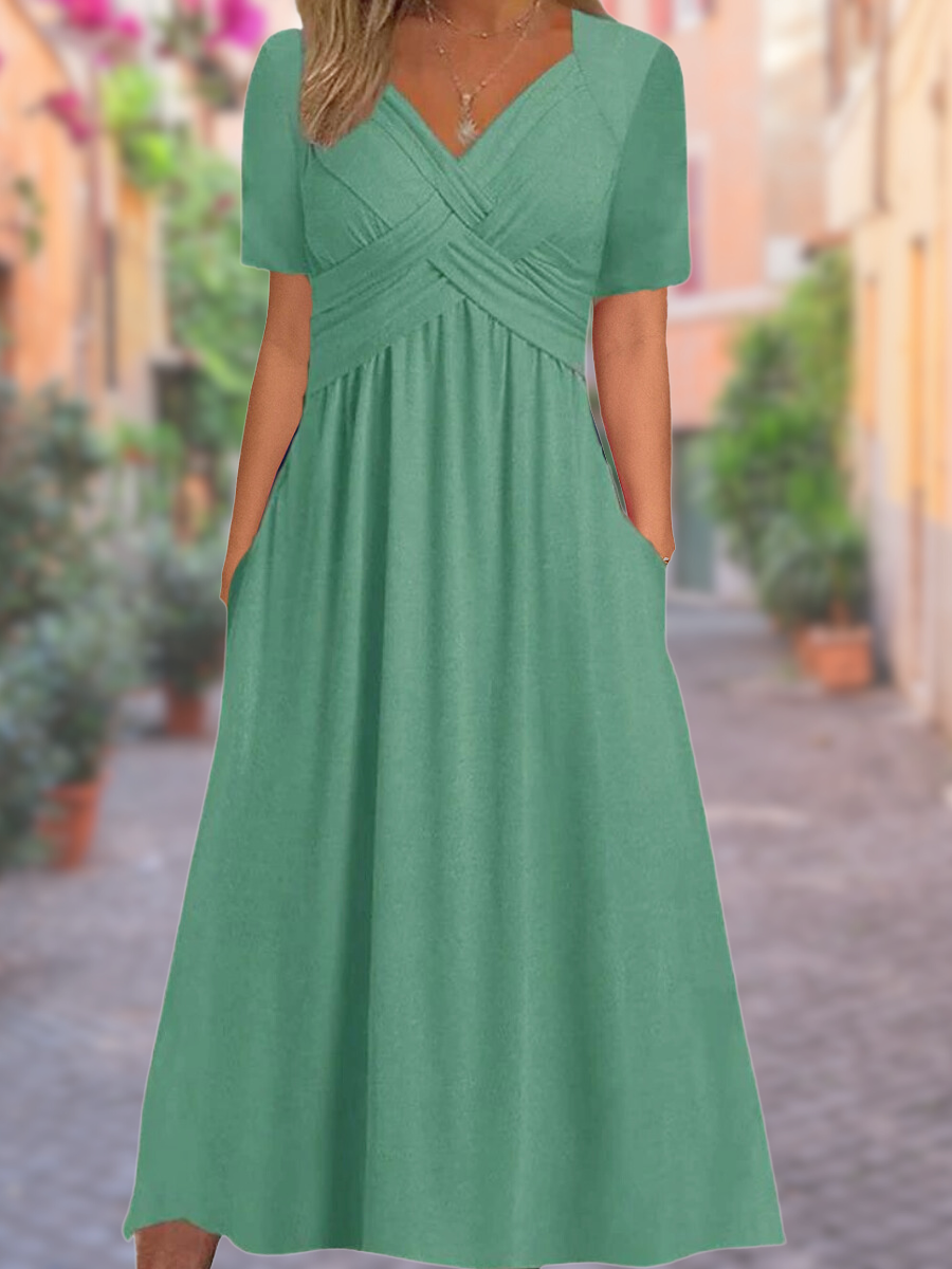 KS | Maxi dress with V-neck