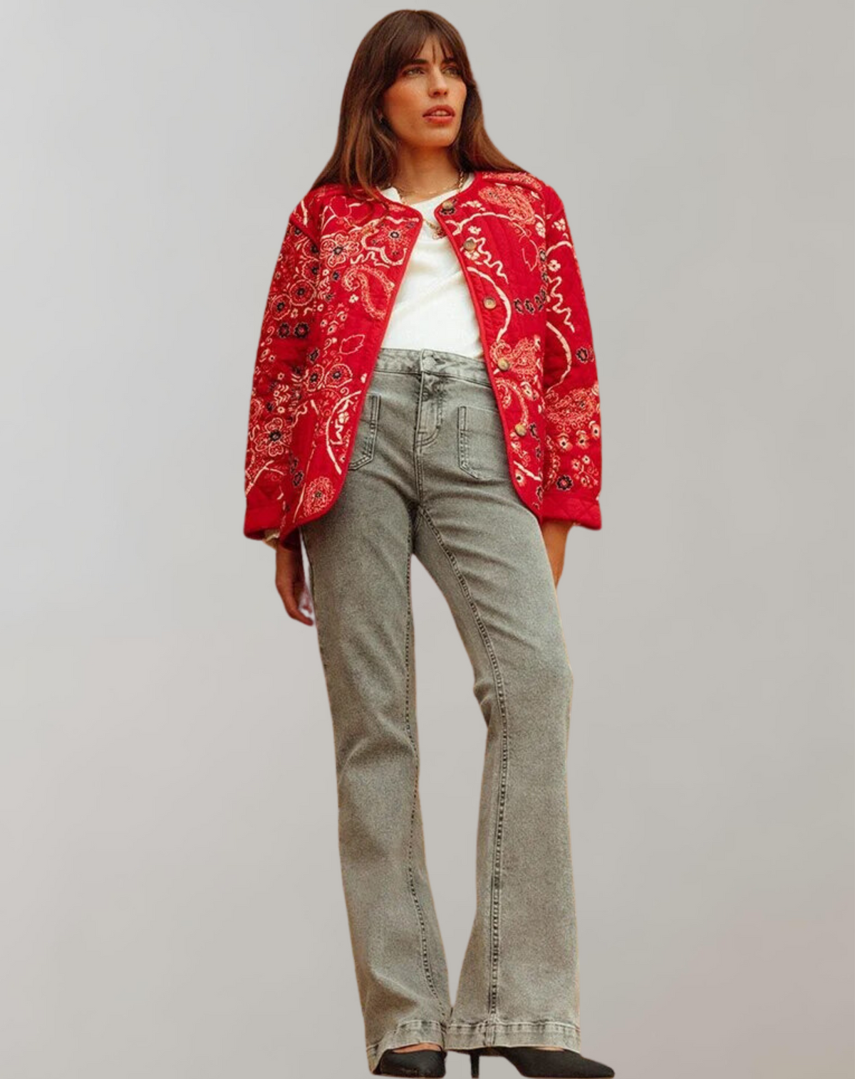 JO | Casual printed soft jacket