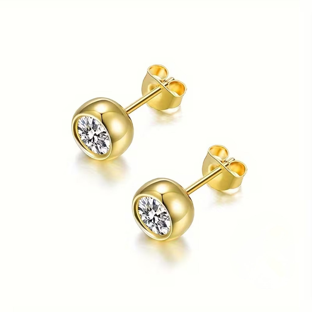 Classic Bezel Earrings