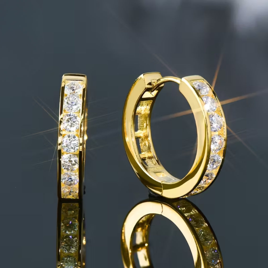 Golden Ice Hoops