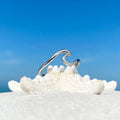 Silver Sea Wave Ring