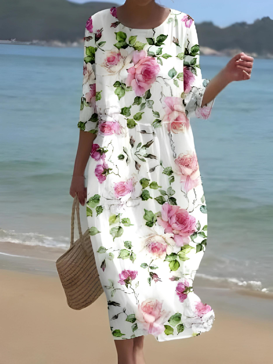 KS | Maxi dress with floral pattern