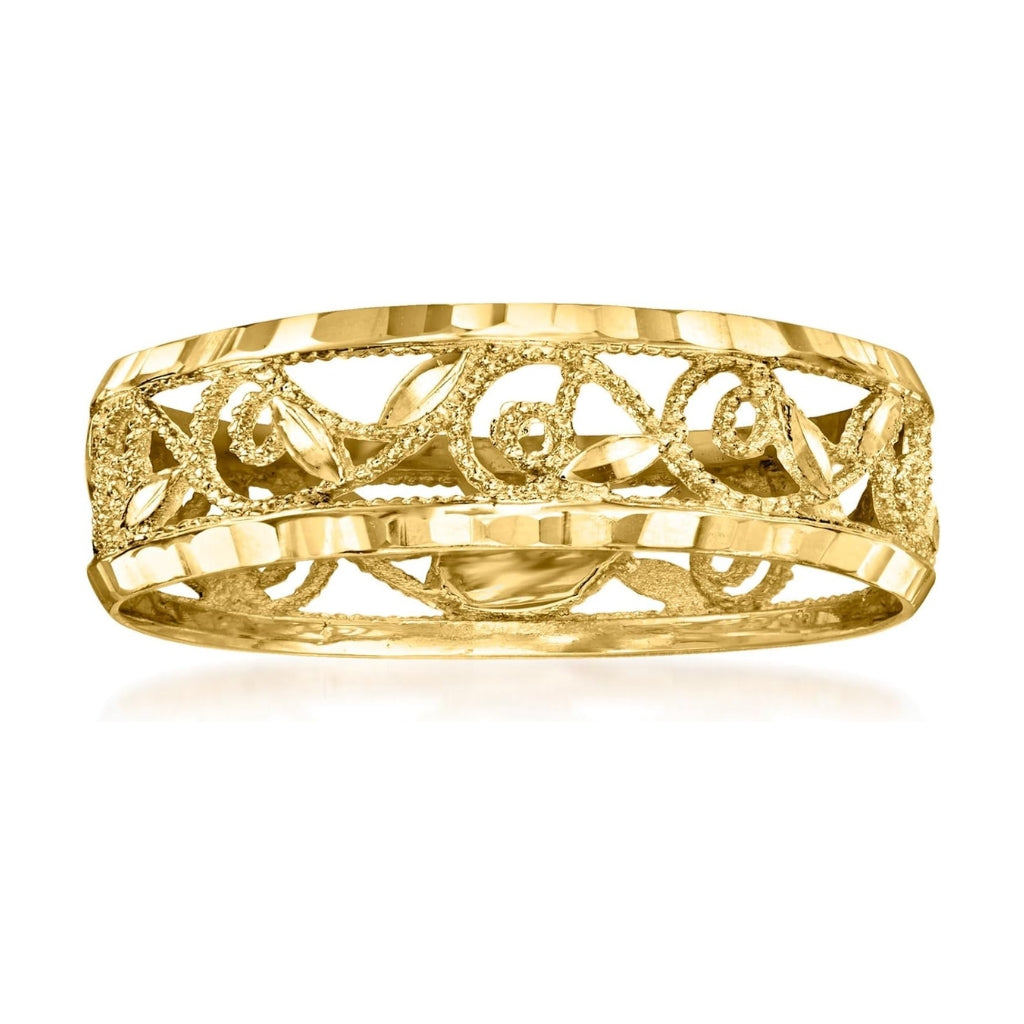 Filigree Leaf Ring