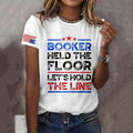 Women's Fdt Stand Like Booker Stood Printed Short-sleeved T-shirt elevenforest