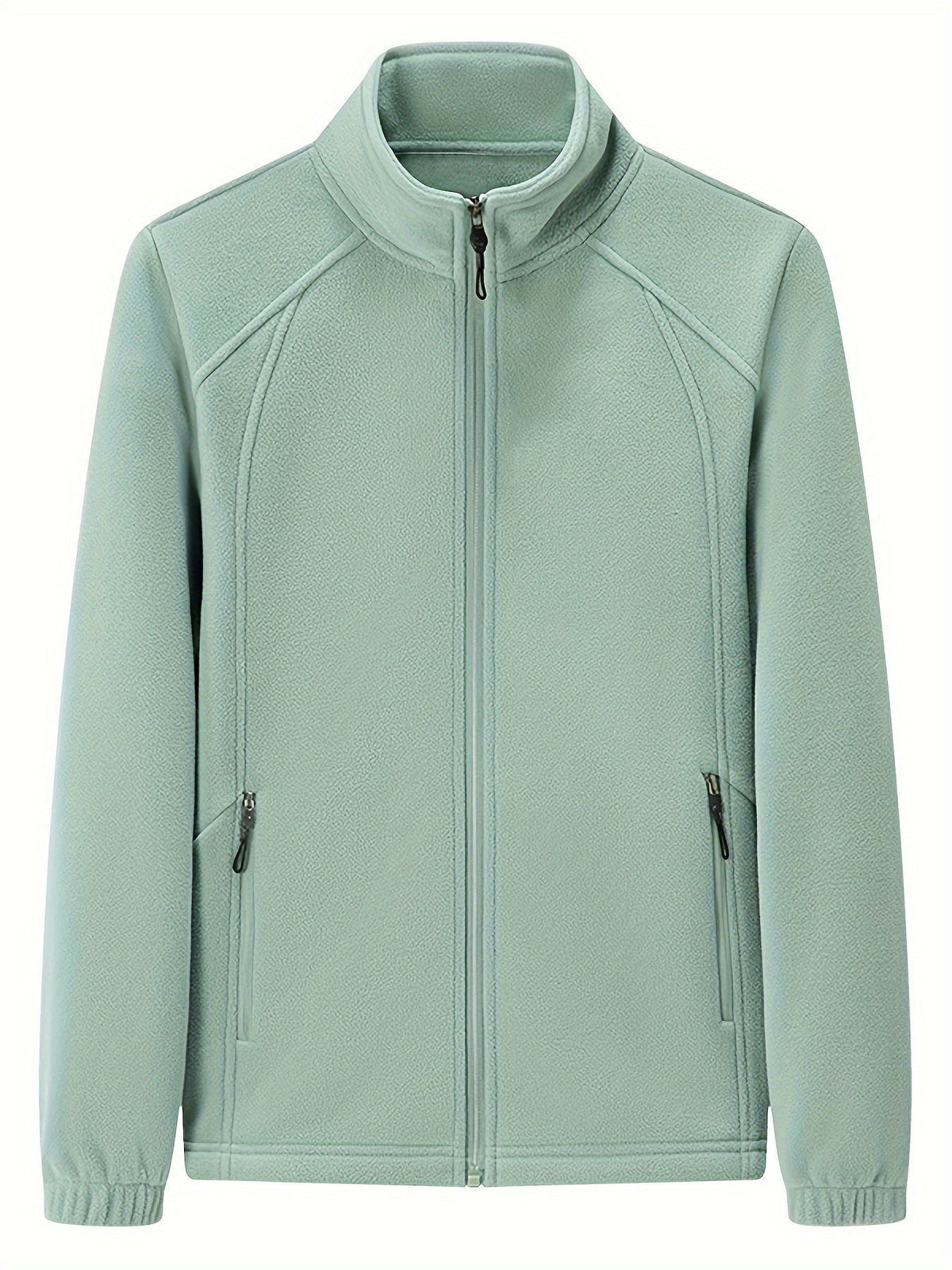 JO | Plush women's outdoor jacket with stand-up collar and long sleeves