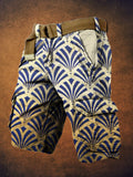 Vintage Egyptian Classic Print Men's Casual Shorts artswardrobe