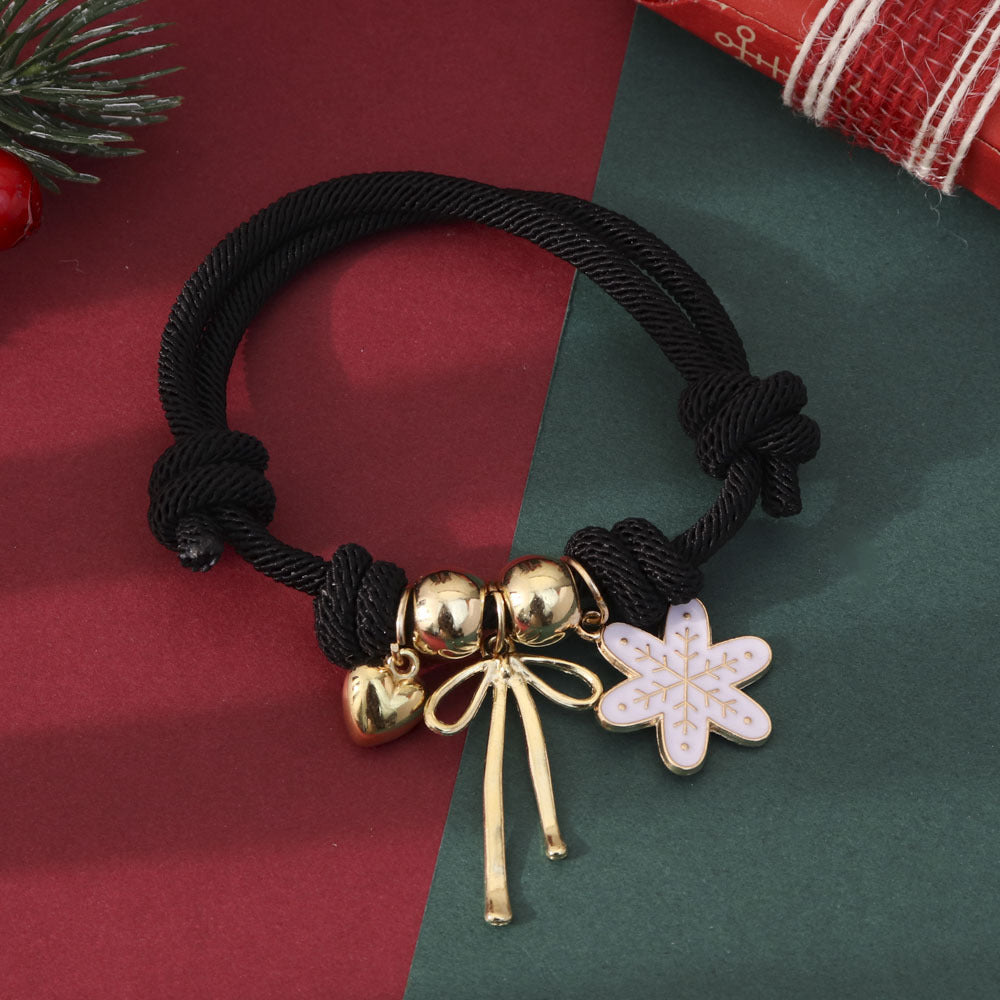 Comstylish Christmas Pendant Adjustable Bracelet