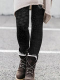 Comstylish Japanese Traditional Sashiko Art Comfy Leggings