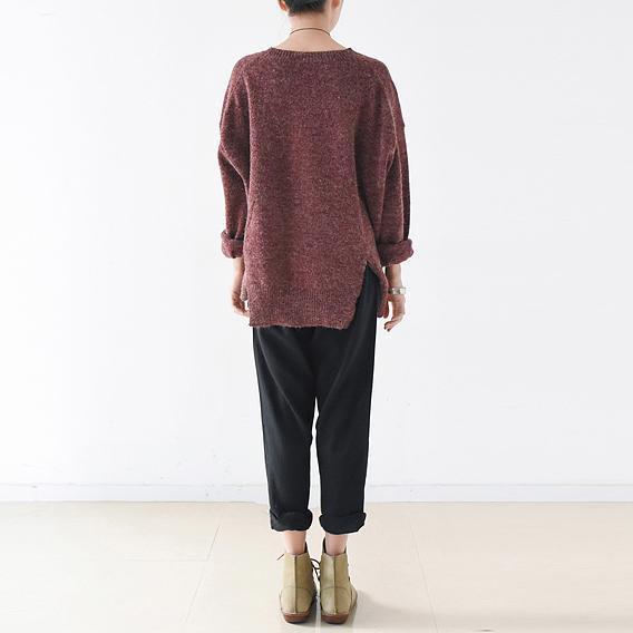 Winter Short Knit Sweaters Oversize Pullover Cotton Sweaters