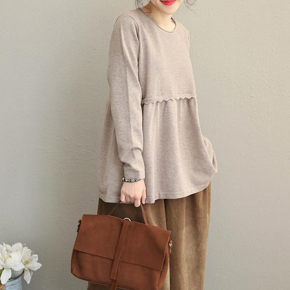 Pure Color Sweater New Tops