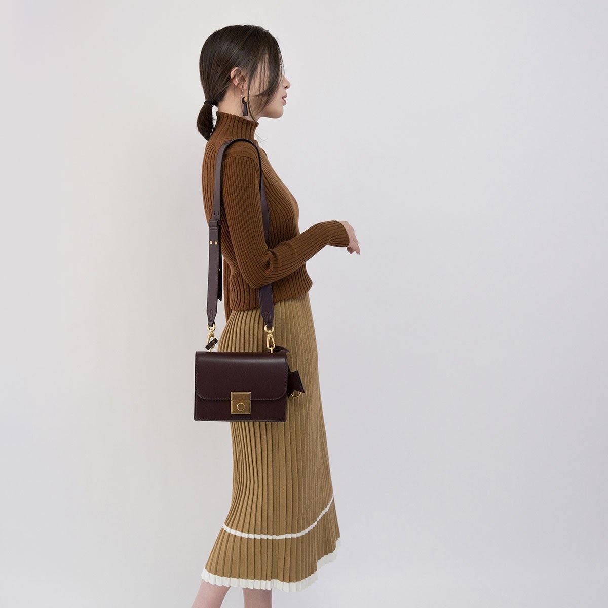 Chocolate Cozy Sweater High Neck Sweaters New Sweater