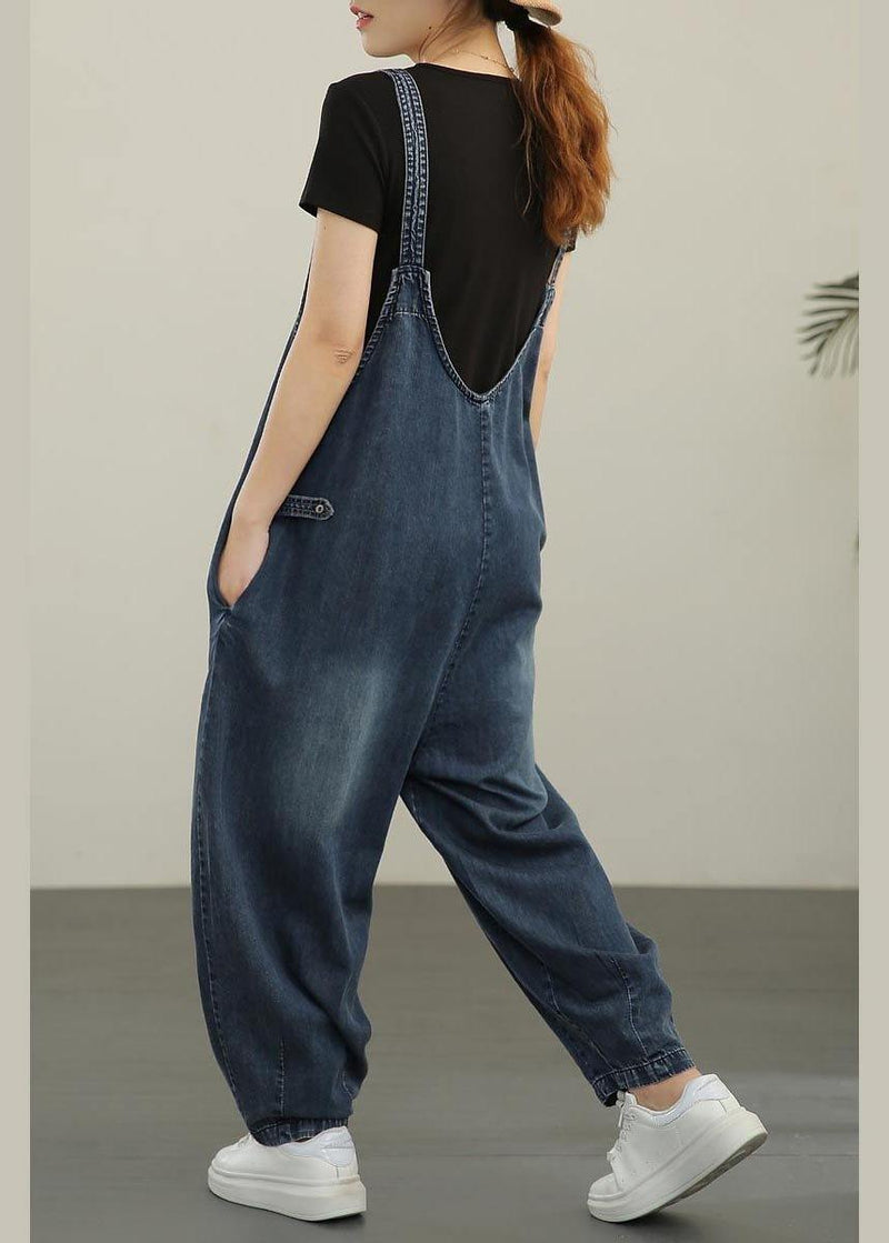 Summer New Washed and Polished White Jumpsuit