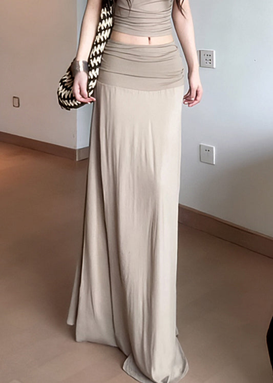 Summer New Draping Pleated Slim Skirt