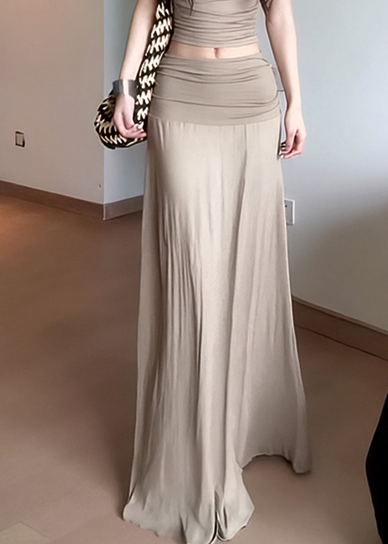 Summer New Draping Pleated Slim Skirt