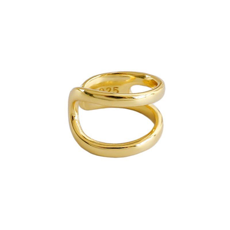 Delicate Artisan Gold Earring
