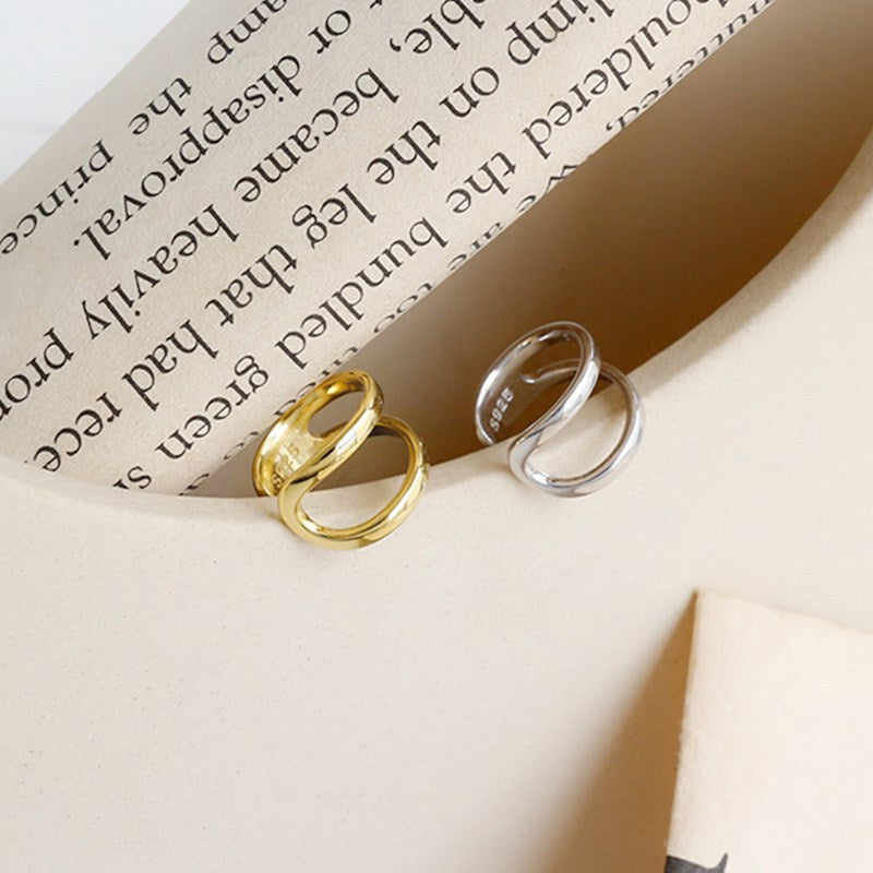 Delicate Artisan Gold Earring