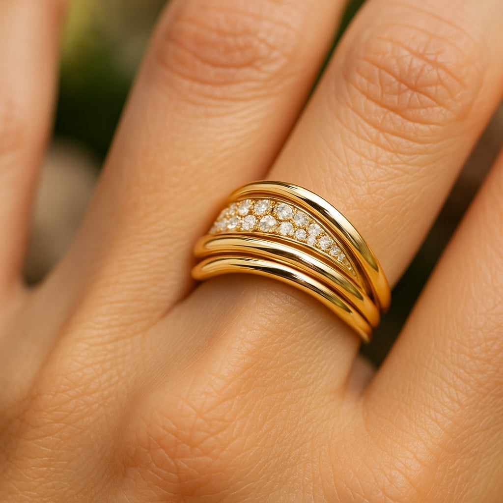 Romantic Gold Ring for Special Moments