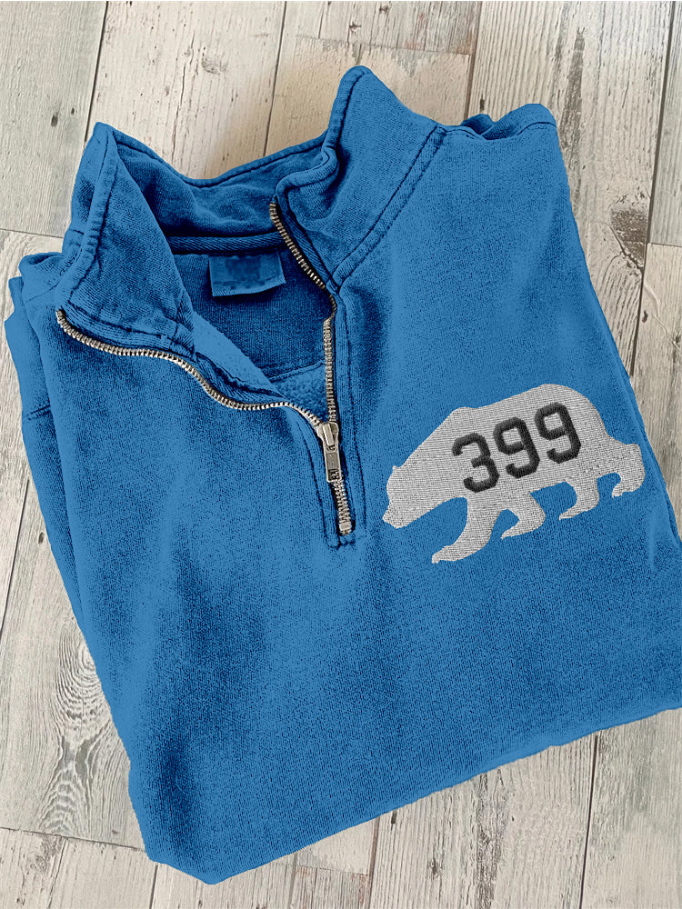 Comstylish Grizzly 399 The Queen Of The Tetons Embroidered Washed Sweatshirt