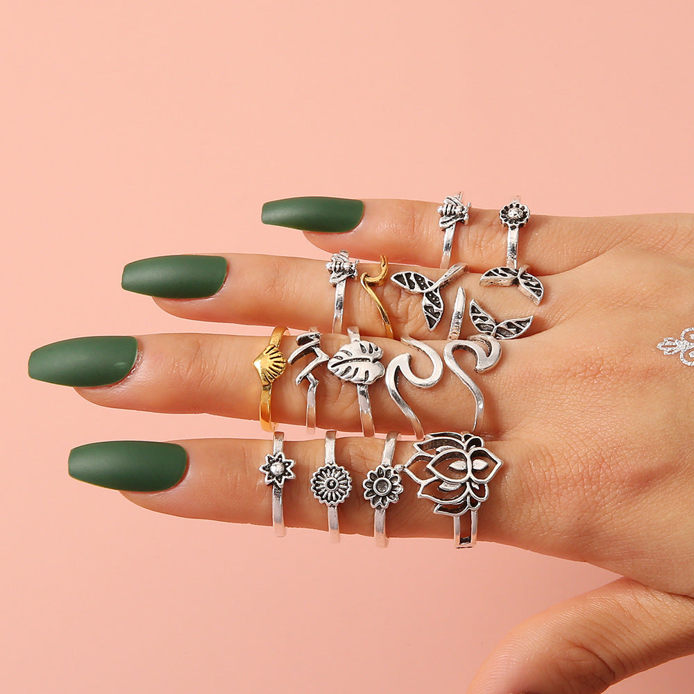 Delicate Artisan Gold Ring