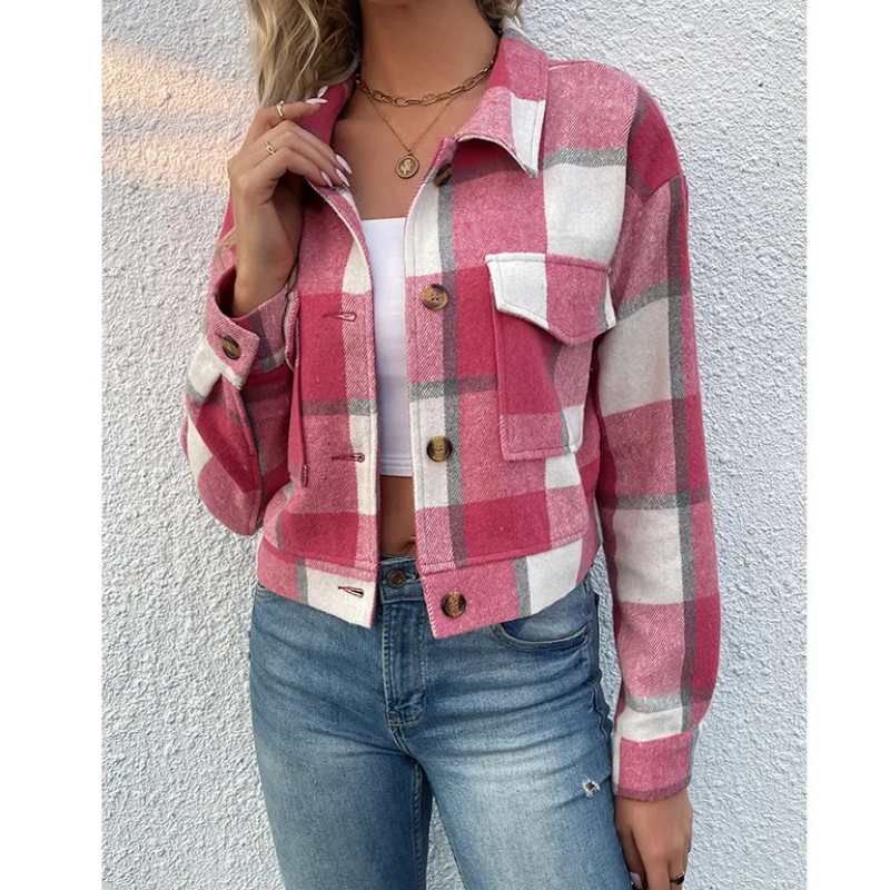 JO | Trendy plaid jacket for women