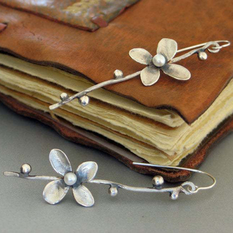 Delicate Artisan Pearl Earring