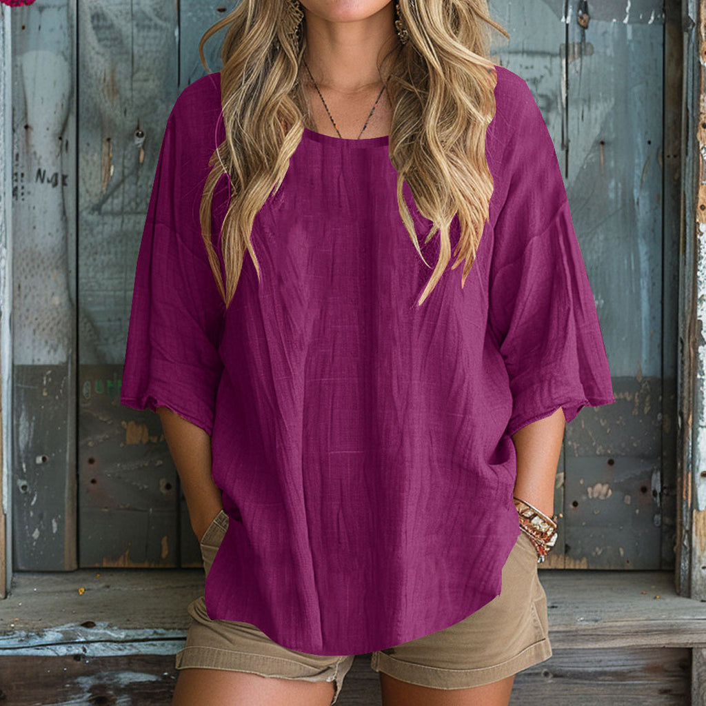 Comstylish Vintage Elegant Art Linen T-shirt