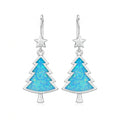 Evergreen Blue Opal Earrings