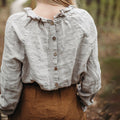 Vintage Stringy Selvedge Button Comfy Long Sleeve Shirt artswardrobe