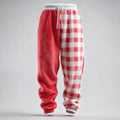 Comstylish Men's Fun Christmas Color-blocked Comfortable Plush Sweatpants