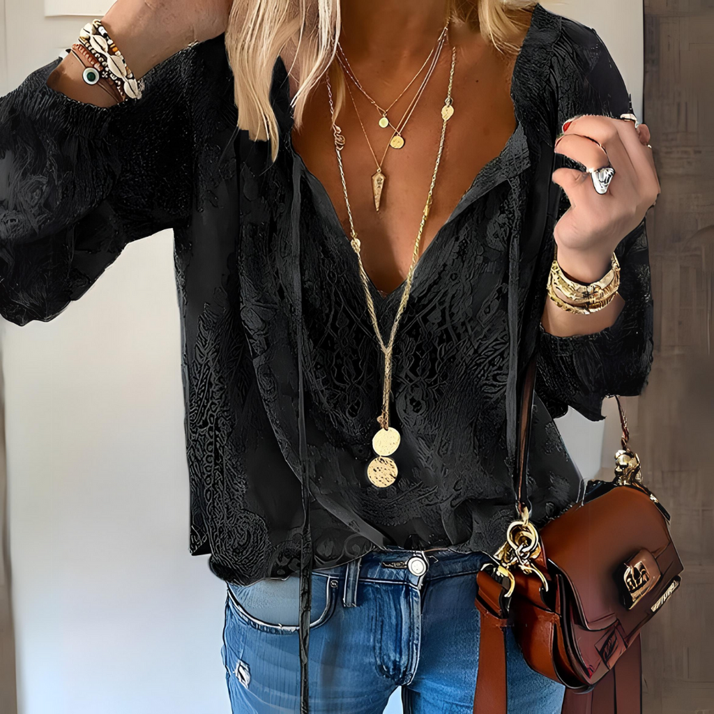 KS | Crocheted boho blouse for women
