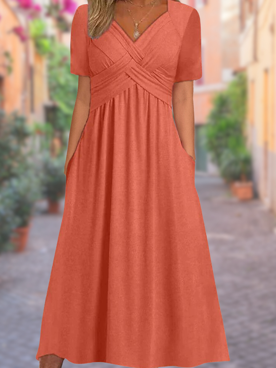 KS | Maxi dress with V-neck