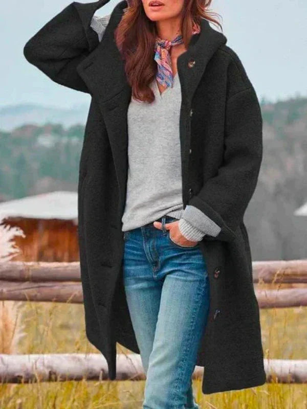 JO | stylish long tweed jacket