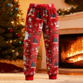 Comstylish Santa Claus Fun Pattern Women's Knitted Leggings