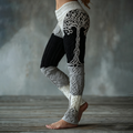 Women's Viking Tree Of Life Pattern Cozy Casual Leggings artswardrobe