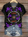 Women's Hold On To Those That Make Your Soul Shine V-neck T-shirt