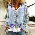 Comstylish Undersea Jellyfish Floral Women'S Cardigan Sweater