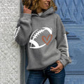 Comstylish Women's Football Lover Casual Hoodie