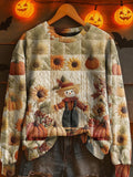 Women's Casual Autumn Print Sweatshirt artswardrobe