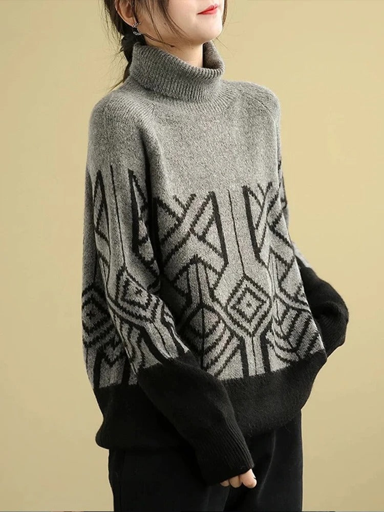 JO | MW - Knitted sweater with turtleneck