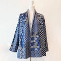 Comstylish Japanese Style Kantha Quilted Splicing Kimono