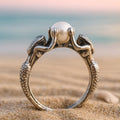 Mermaid Pearl Silvered Ring
