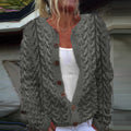 Women's Super Soft Honeycomb Aran Sweater Cardigan artswardrobe