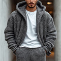 Men'S Vintage Jacquard Chunky Knit Cardigan Sweater elevenforest