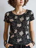 Cat Short-sleeved Shirt elevenforest