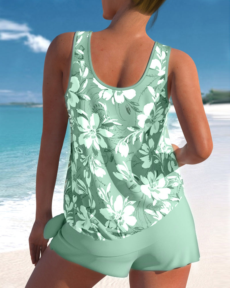 KS | Tankini with floral print