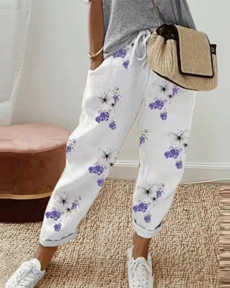 KS | Rolled-up string pants