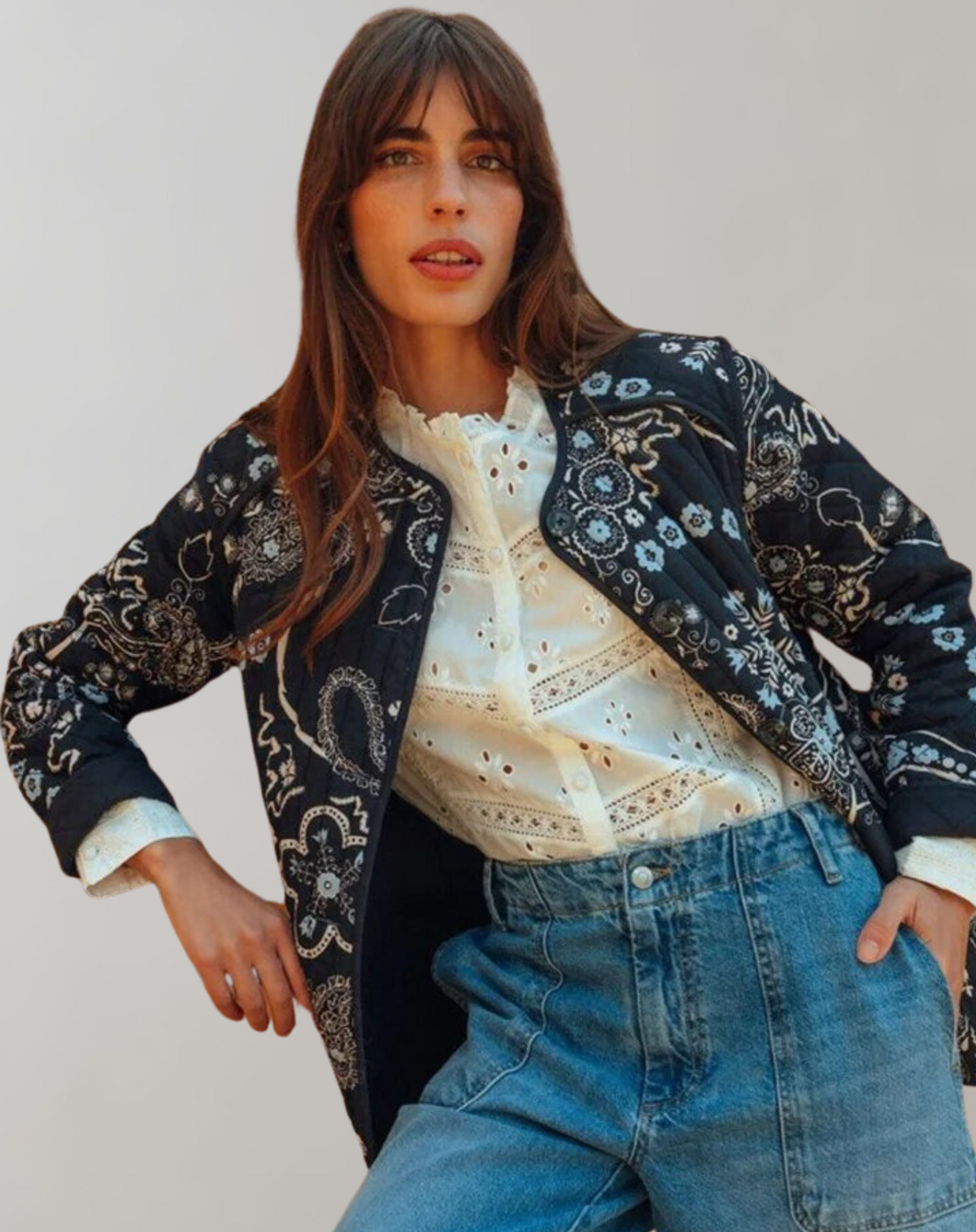 JO | Casual printed soft jacket