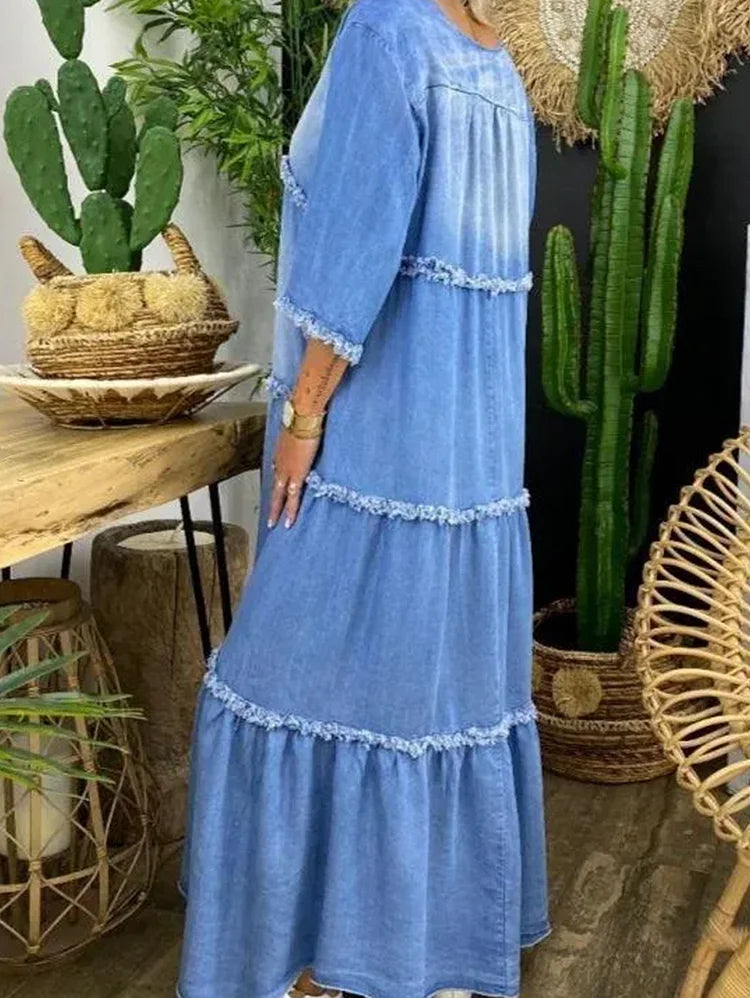 KS | Maxi dress with V-neck