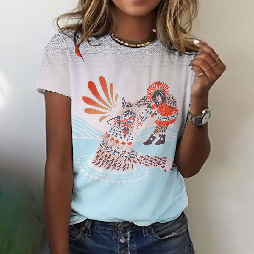Women's Greenland Aboriginal Mythical T-shirt elevenforest